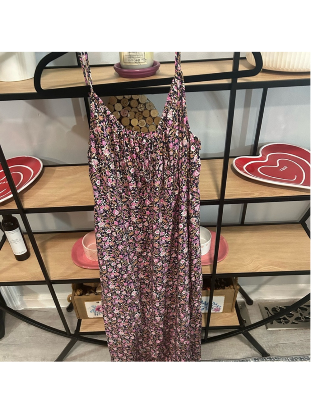 Old Navy Pink Floral Cami Dress